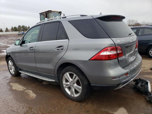 4JGDA5HB3EA418812 - 2014 MERCEDES-BENZ ML 350 4MATIC GRAY photo 2