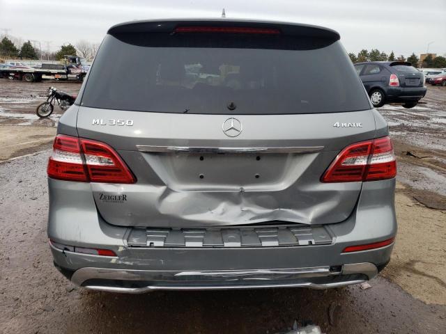 4JGDA5HB3EA418812 - 2014 MERCEDES-BENZ ML 350 4MATIC GRAY photo 6