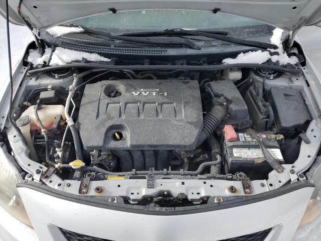 2T1BU4EE8AC237450 - 2010 TOYOTA COROLLA BASE SILVER photo 11