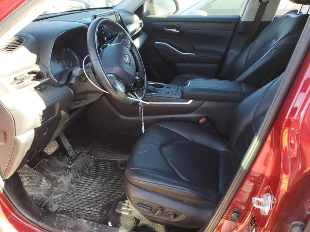 5TDGZRBH0MS557487 - 2021 TOYOTA HIGHLANDER XLE 红色 照片 7