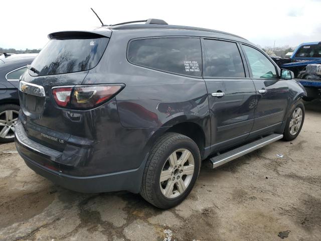 1GNKRFKD3EJ271662 - 2014 CHEVROLET TRAVERSE LS GRAY photo 3