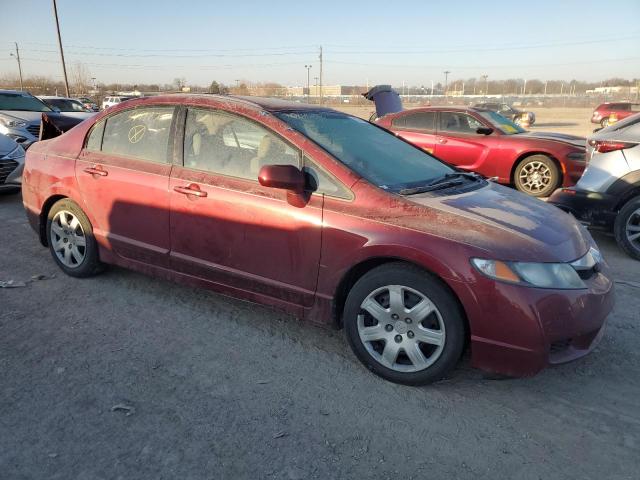 2HGFA1F54BH549927 - 2011 HONDA CIVIC LX RED photo 4