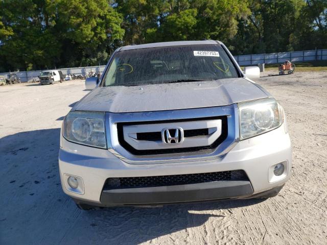 5FNYF389X9B009664 - 2009 HONDA PILOT TOURING SILVER photo 5