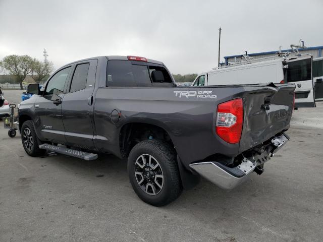 5TFRY5F19KX248089 - 2019 TOYOTA TUNDRA DOUBLE CAB SR/SR5 GRAY photo 2