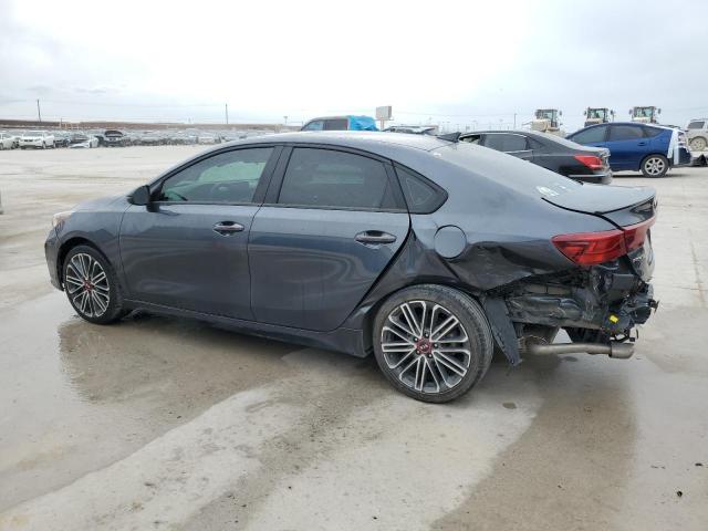 3KPF44AC8ME401422 - 2021 KIA FORTE GT GRAY photo 2