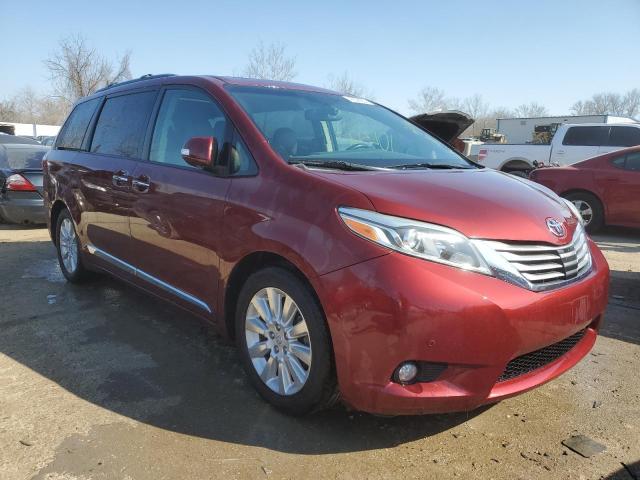 5TDYK3DCXFS539718 - 2015 TOYOTA SIENNA XLE BURGUNDY photo 4