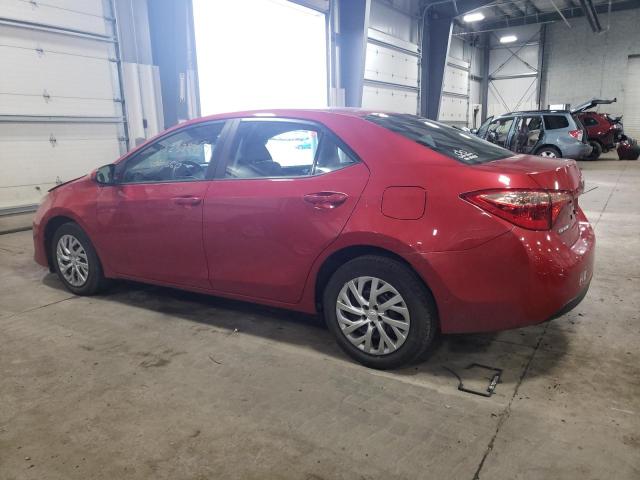 2T1BURHE6JC116277 - 2018 TOYOTA COROLLA L RED photo 2