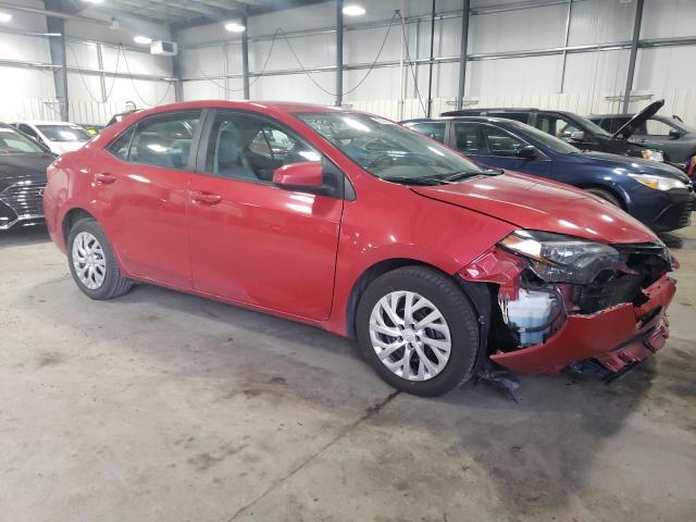 2T1BURHE6JC116277 - 2018 TOYOTA COROLLA L RED photo 4