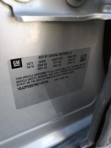 1G4ZP5SS7HU143154 - 2017 BUICK LACROSSE ESSENCE SILVER photo 12