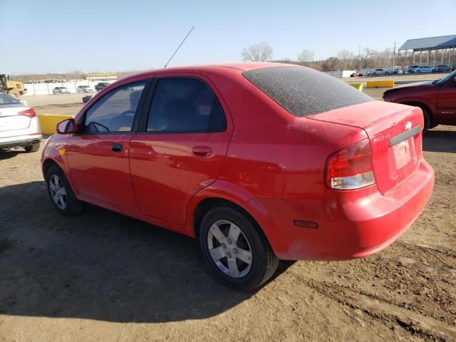 KL1TD56636B627760 - 2006 CHEVROLET AVEO BASE Qırmızı foto 2