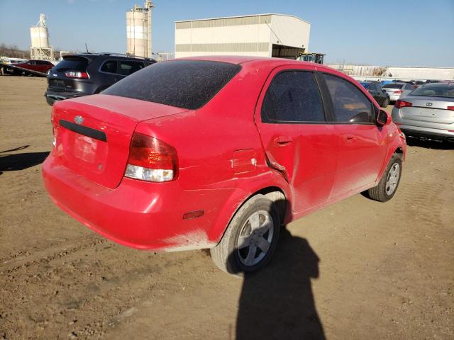 KL1TD56636B627760 - 2006 CHEVROLET AVEO BASE Qırmızı foto 3