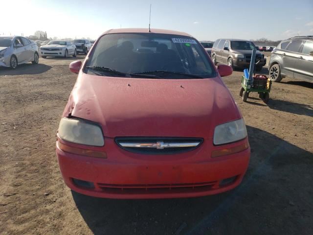 KL1TD56636B627760 - 2006 CHEVROLET AVEO BASE Qırmızı foto 5
