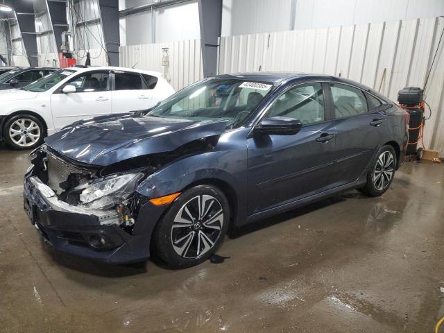 19XFC1F71JE001386 - 2018 HONDA CIVIC EXL ლურჯი ფოტო 1