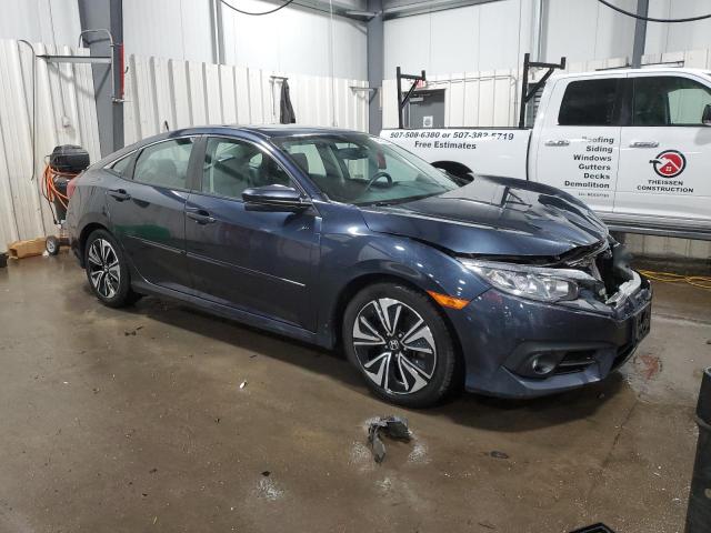 19XFC1F71JE001386 - 2018 HONDA CIVIC EXL ლურჯი ფოტო 4