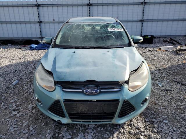 1FAHP3H29CL358843 - 2012 FORD FOCUS SEL TURQUOISE photo 5