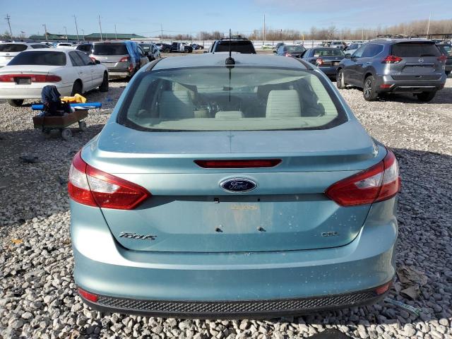 1FAHP3H29CL358843 - 2012 FORD FOCUS SEL TURQUOISE photo 6