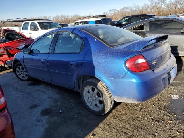 1B3ES56C05D208301 - 2005 DODGE NEON SXT BLUE photo 2