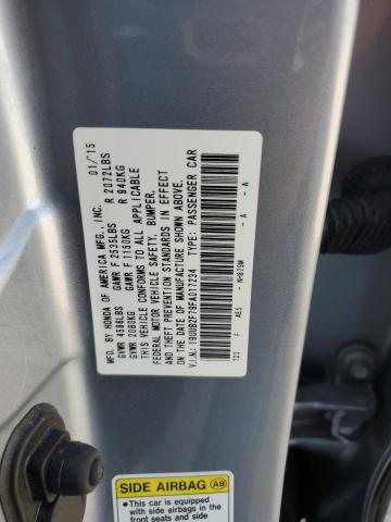 19UUB2F79FA017234 - 2015 ACURA TLX ADVANCE SILVER photo 12
