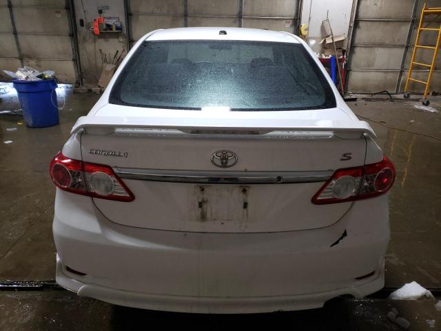 5YFBU4EE9CP011193 - 2012 TOYOTA COROLLA BASE WHITE photo 6