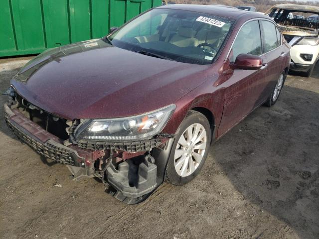 1HGCR2F83FA163239 - 2015 HONDA ACCORD EXL MAROON photo 1