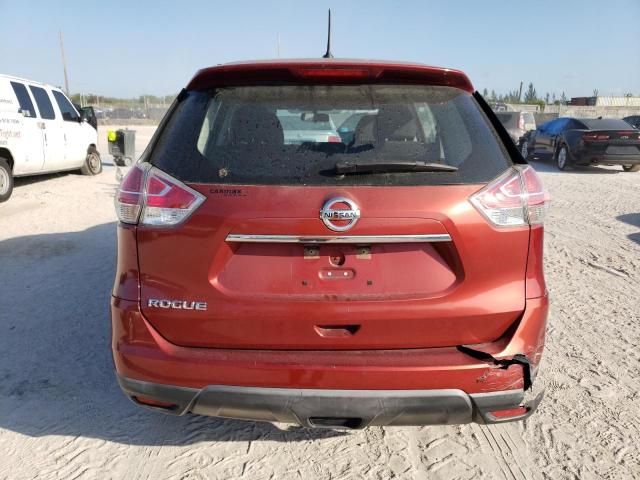 KNMAT2MT9GP693051 - 2016 NISSAN ROGUE S RED photo 6