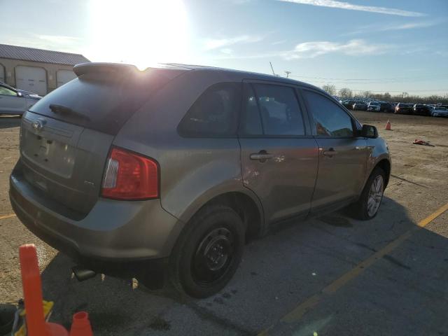 2FMDK3JC1DBA73674 - 2013 FORD EDGE SEL GRAY photo 3