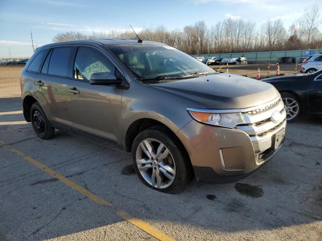 2FMDK3JC1DBA73674 - 2013 FORD EDGE SEL GRAY photo 4