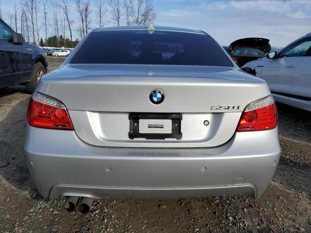 WBANW53528CT52979 - 2008 BMW 550 I SILVER photo 6