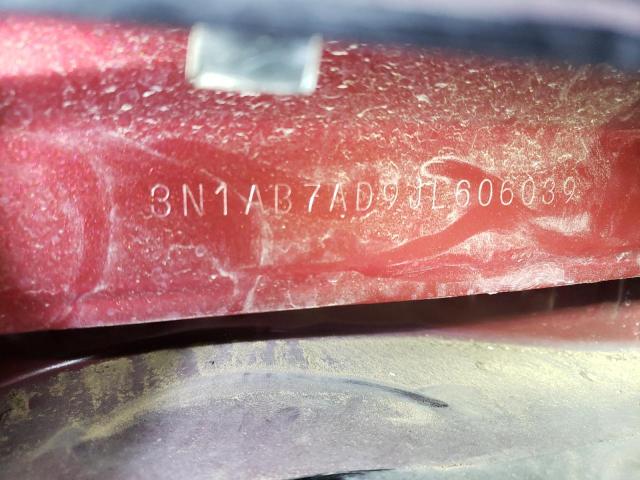 3N1AB7AD9JL606039 - 2018 NISSAN SENTRA RED photo 12