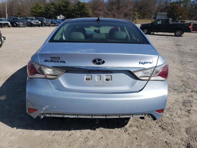 KMHEC4A46CA031320 - 2012 HYUNDAI SONATA HYBRID BLUE photo 6