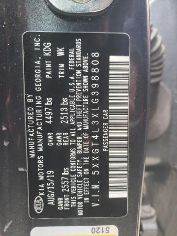 5XXGT4L3XLG398808 - 2020 KIA OPTIMA LX CHARCOAL photo 12