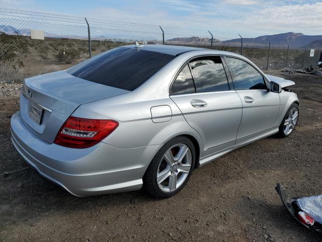 WDDGF4HBXDA860553 - 2013 MERCEDES-BENZ C 250 SILVER photo 3