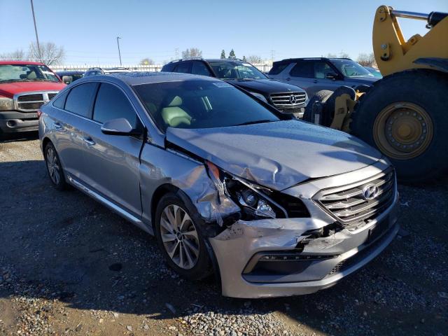 5NPE34AF9HH554885 - 2017 HYUNDAI SONATA SPORT GRAY photo 4