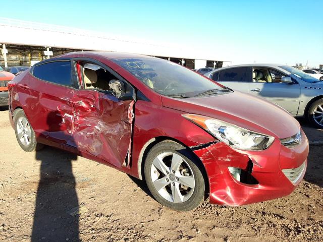 5NPDH4AE4DH389164 - 2013 HYUNDAI ELANTRA GLS RED photo 4