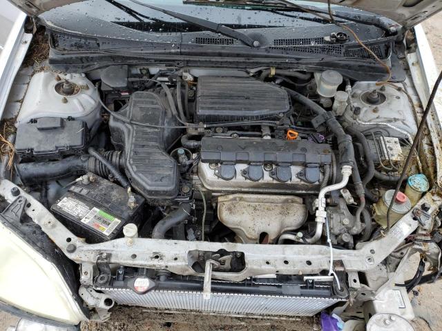 1HGES25782L018606 - 2002 HONDA CIVIC EX SILVER photo 11