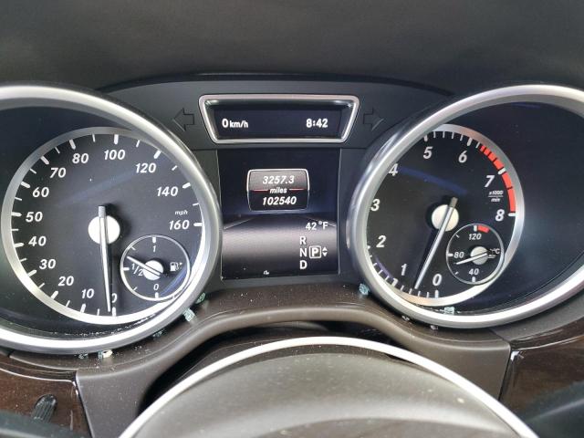 4JGDA5HB3EA274839 - 2014 MERCEDES-BENZ ML 350 4MATIC BLACK photo 9