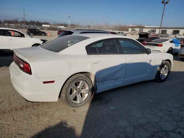 2C3CDXBG5EH241421 - 2014 DODGE CHARGER SE WHITE photo 3