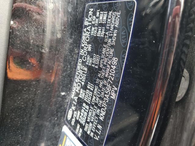 KNDJP3A56F7210498 - 2015 KIA SOUL + BLACK photo 12