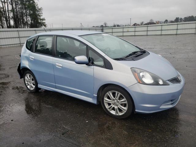 JHMGE8H48AC036765 - 2010 HONDA FIT SPORT BLUE photo 4