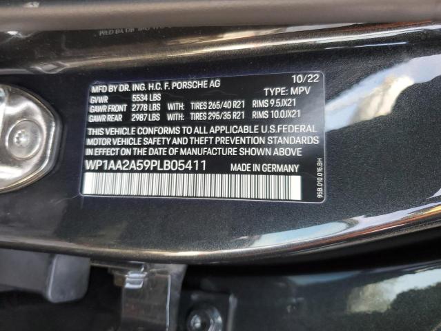 WP1AA2A59PLB05411 - 2023 PORSCHE MACAN BASE GRAY photo 12