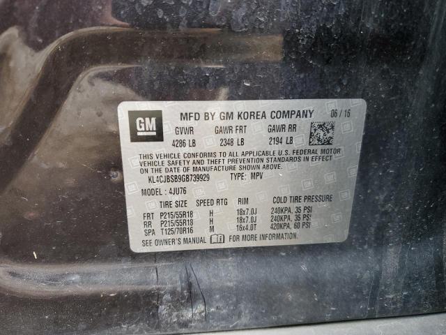 KL4CJBSB9GB739929 - 2016 BUICK ENCORE CONVENIENCE 石墨色 照片 13