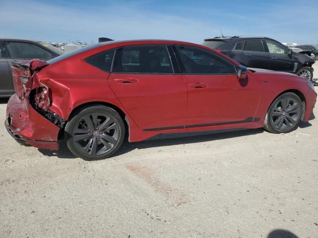 19UUB6F54MA007990 - 2021 ACURA TLX TECH A MAROON photo 3