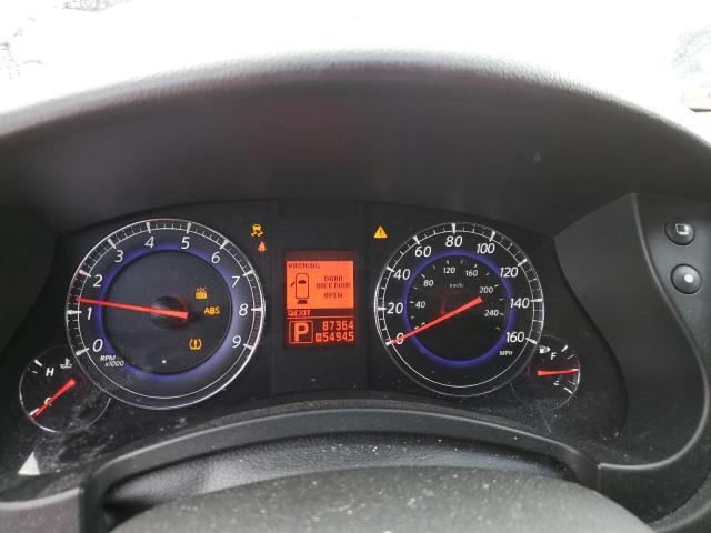 JN1AJ0HR5AM751225 - 2010 INFINITI EX35 BASE WHITE photo 9