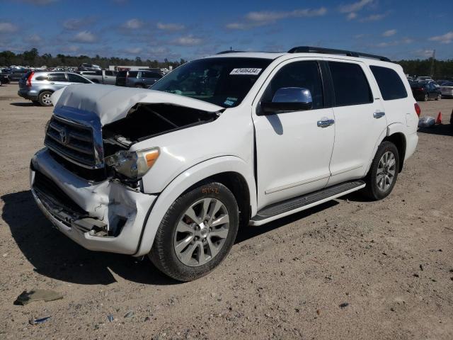 5TDKY5G15BS031855 - 2011 TOYOTA SEQUOIA LIMITED WHITE photo 1