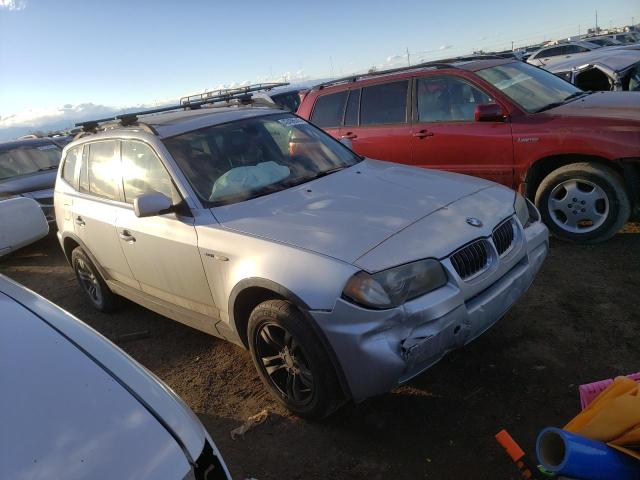 WBXPA93466WD29375 - 2006 BMW X3 3.0I SILVER photo 4