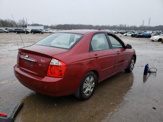 KNAFE121565222663 - 2006 KIA SPECTRA LX RED photo 3