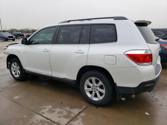 5TDZK3EH7CS059811 - 2012 TOYOTA HIGHLANDER BASE Blanc photo 2