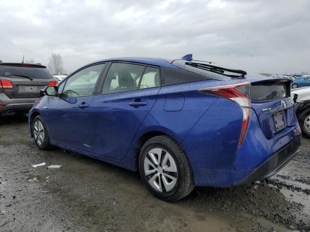 JTDKBRFU8H3052312 - 2017 TOYOTA PRIUS BLUE photo 2