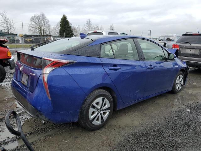 JTDKBRFU8H3052312 - 2017 TOYOTA PRIUS BLUE photo 3