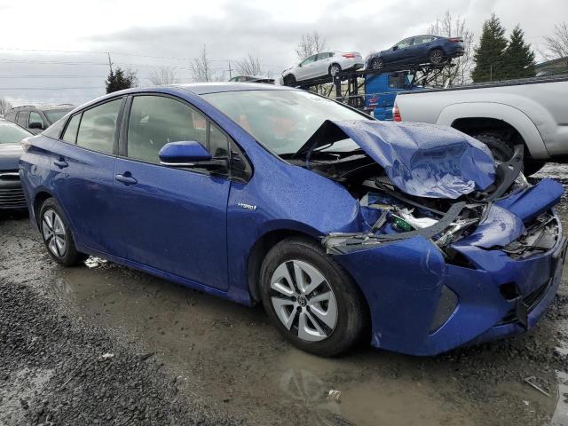 JTDKBRFU8H3052312 - 2017 TOYOTA PRIUS BLUE photo 4